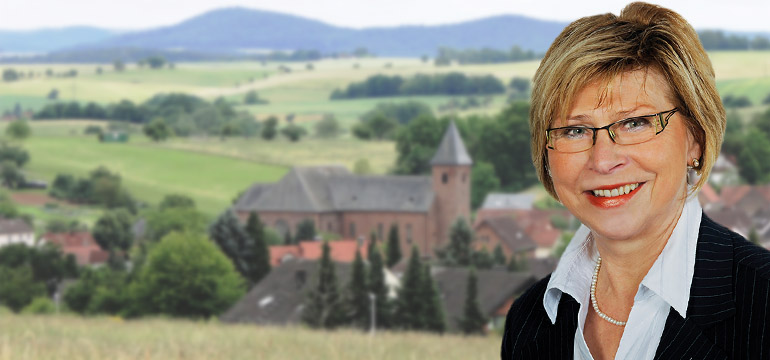 Bürgermeisterin Marianne Krohnen aus der Gemeinde Geiselbach