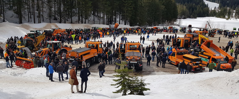 Finale der BayWa-Winterdienstvorführtage am Spitzingsee mit über 1.000 Besuchern. Foto: CH