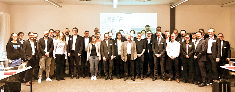 Im März kamen an der Hochschule Augsburg die Projektpartner zur Auftaktveranstaltung der Umsetzungsphase des Projekts REIF zusammen. Bild: Jan Klöber-Koch, Fraunhofer IGCV