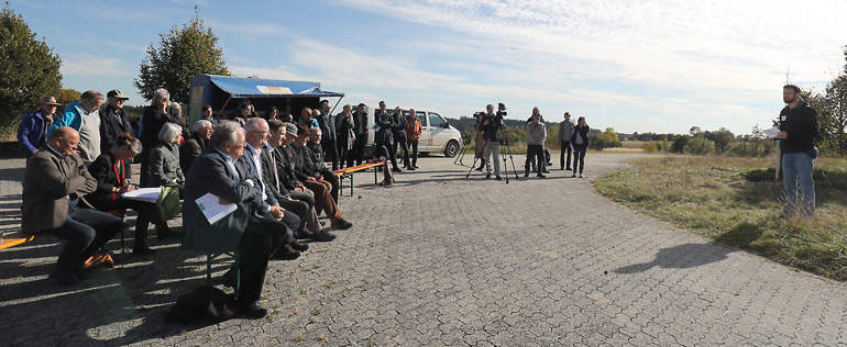 Festakt im Freien. Bild: Stadt Landshut/Christine Vincon