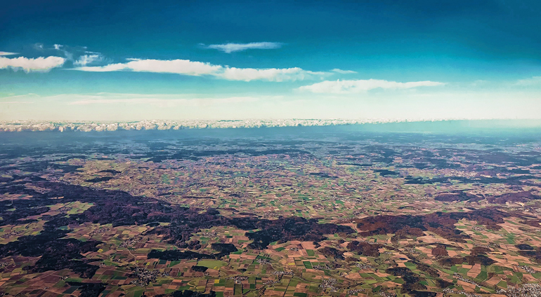 Luftbild des Rieskraters. Bild: Peter Herzig