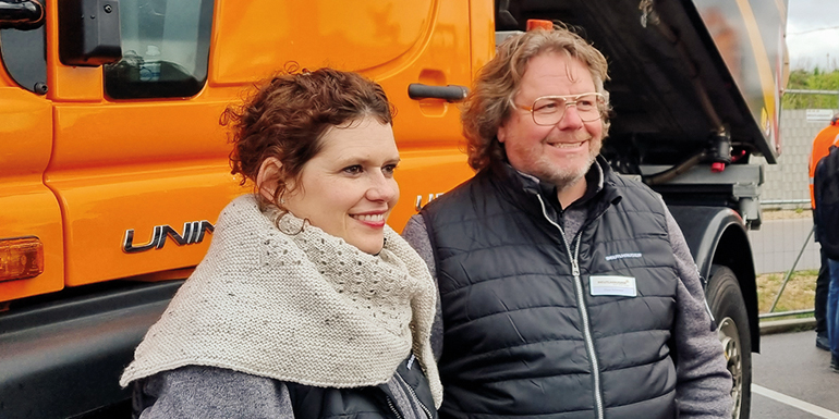 Die Ansprechpartner für die Kommunaltechnik bei Beutlhauser v.l.: Astrid Kerpen und Claus Artmayer. Bild: CH