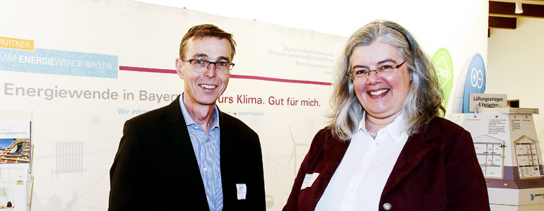 Dr. Stephan Leitschuh und Anita Kemp da Silva, LfU.
