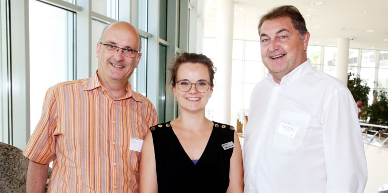 v.l. Detlef Fischer, Theresa von Hassel, Dr. Karl-Heinz Gruber