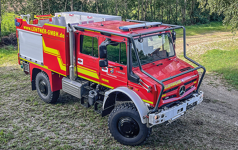 Unimog U 5023 TLF 3000: Bald in Fischbachau im Einsatz. Bild: Henne