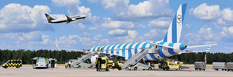 Mehr als 3,9 Millionen Fluggäste aus der Metropolregion Nürnberg und darüber hinaus nutzten im Jahr 2023 den Albrecht Dürer Airport Nürnberg für ihre Reisen. Bild: Airport Nürnberg