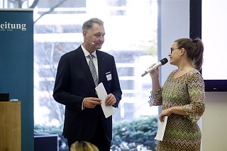 Gastgeber Prof. Dr. Frank Walthes zusammen mit GZ-Chefredakteurin Constanze von Hassel Bilder: JK