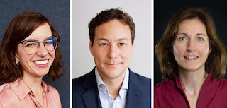 Porträtfotos Rebekka Olbrich, Dr. Horan Lee, Dr. Barbara Burger.