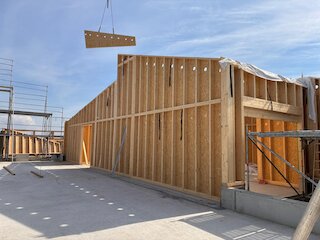 Bild einer Holzbaustelle