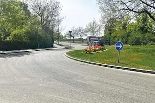 Sanierungszeit des Kreisverkehrs: 30. März bis 13. April 2026. Bild: Panmax
