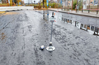 Lastplattendruckversuch nach den Stabilisierungsarbeiten. Bild: Panmax