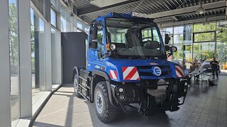 Der ORTEN ET 400 U, ein vollständig elektrifizierter Unimog. Bild: MH