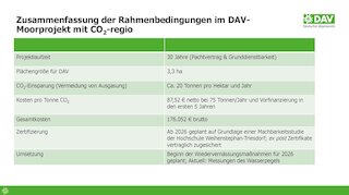 Abb. 2: DAV-Projektsteckbrief