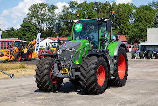 Der vollelektrische Fendt 600 Vario Agromec E600 von der BayWa-Tochter Abemec BV. Bild: BayWa