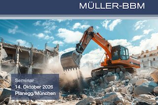 Terminhinweis 14.10.2026 in Planegg/München: Immissionsschutz auf Baustellen Risiken minimieren, Abläufe sichern
