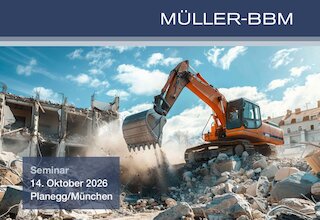 Terminhinweis 14.10.2026 in Planegg/München: Immissionsschutz auf Baustellen Risiken minimieren, Abläufe sichern