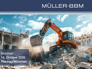 Terminhinweis 14.10.2026 in Planegg/München: Immissionsschutz auf Baustellen Risiken minimieren, Abläufe sichern