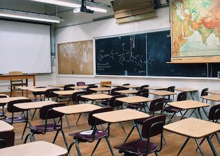 Ansicht eines Klassenzimmers