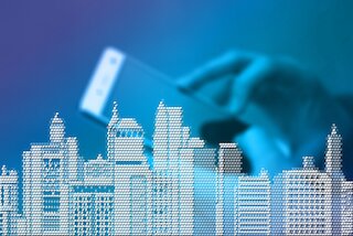 Ansicht einer "Smart City"