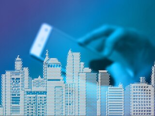 Ansicht einer "Smart City"