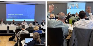 Blick auf eine Präsentation